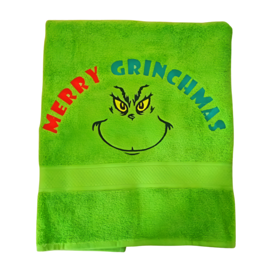 Grincs fürdőlepedő Merry Grinchmas _kivi